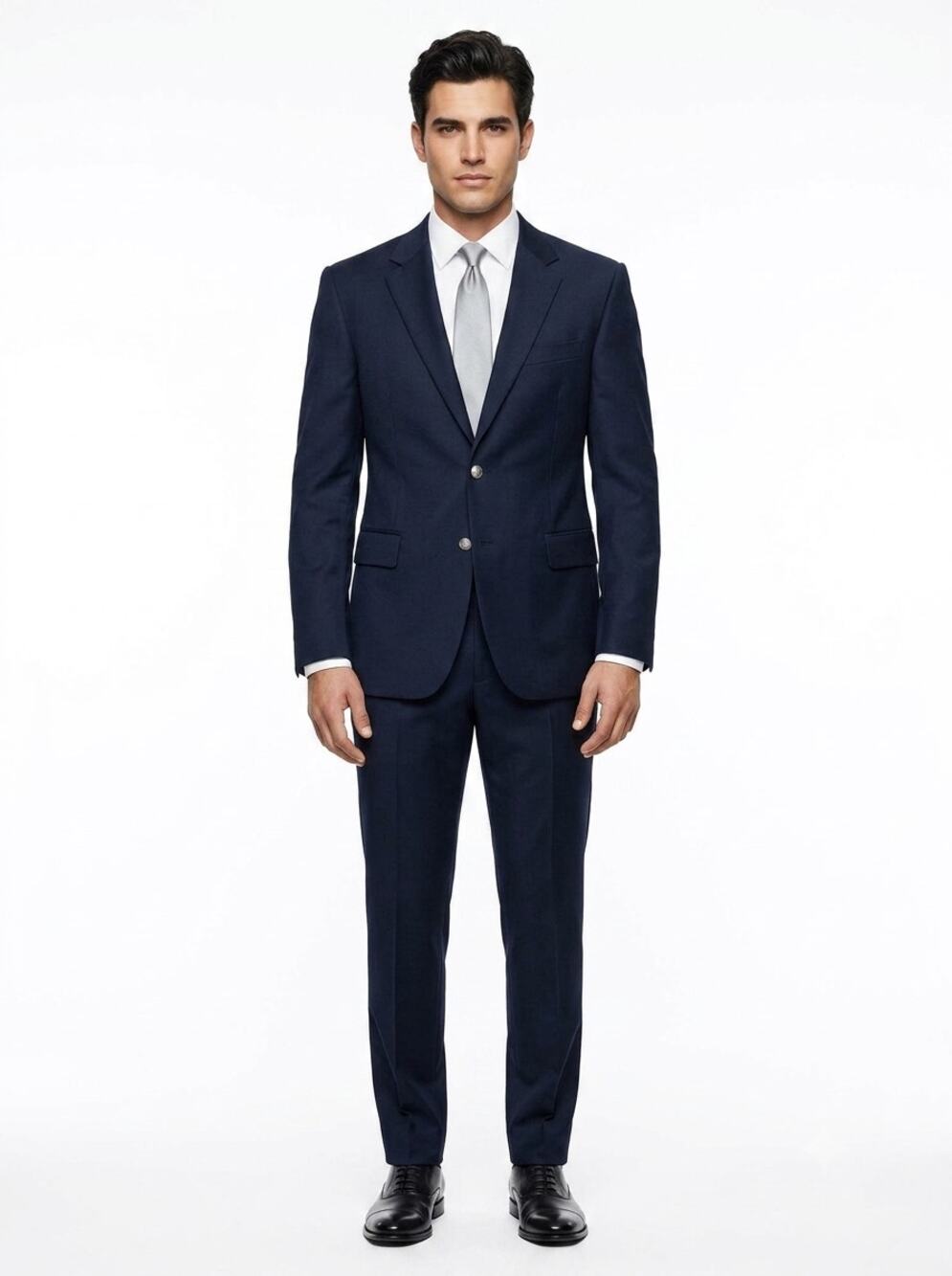 Jos A Bank Signature Gold Blazer Mens 40 RG Navy Blue Wool 2-Button Notch Lapel